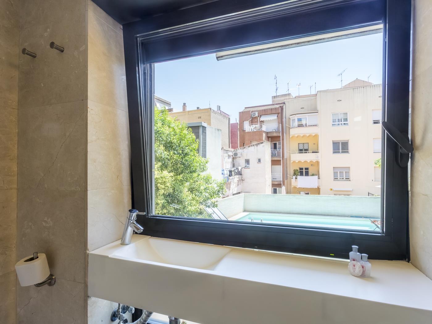 شقة مع تراس وبركة بالقرب من حديقة غويل - My Space Barcelona شقة
