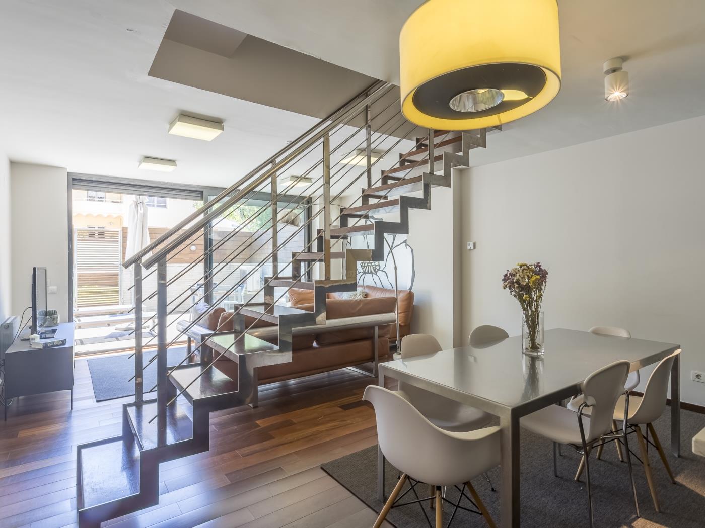 شقة مع تراس وبركة بالقرب من حديقة غويل - My Space Barcelona شقة