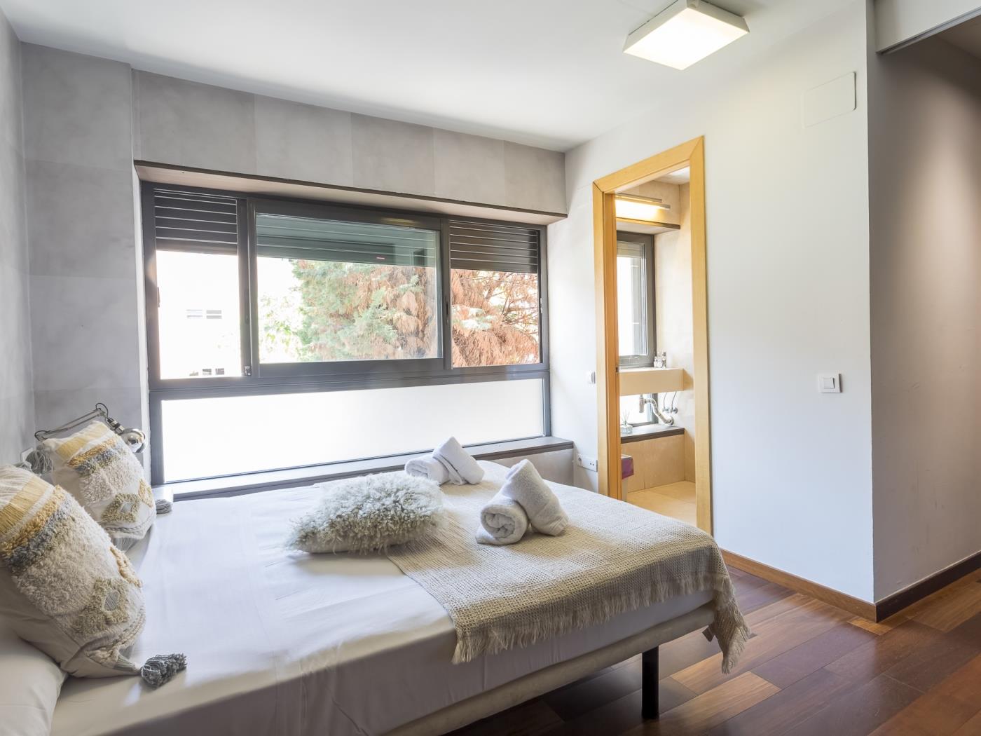 تراس وحمام سباحة بالقرب من مركز برشلونة - My Space Barcelona شقة