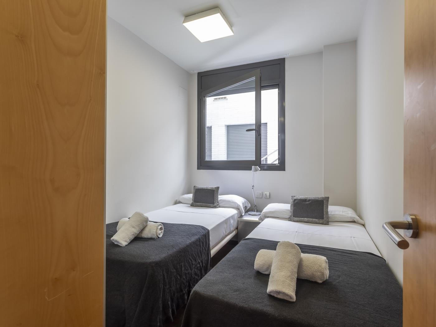 تراس وحمام سباحة بالقرب من مركز برشلونة - My Space Barcelona شقة