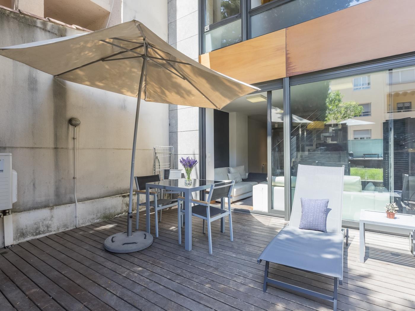 تراس وحمام سباحة بالقرب من مركز برشلونة - My Space Barcelona شقة