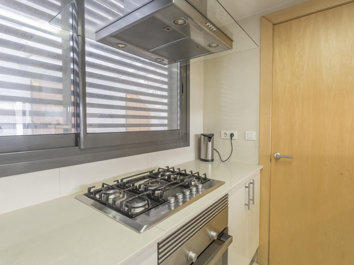 تراس وحمام سباحة بالقرب من مركز برشلونة - My Space Barcelona شقة