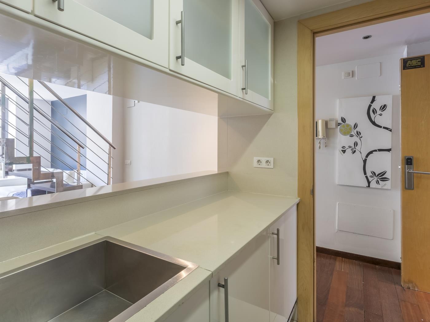 تراس وحمام سباحة بالقرب من مركز برشلونة - My Space Barcelona شقة