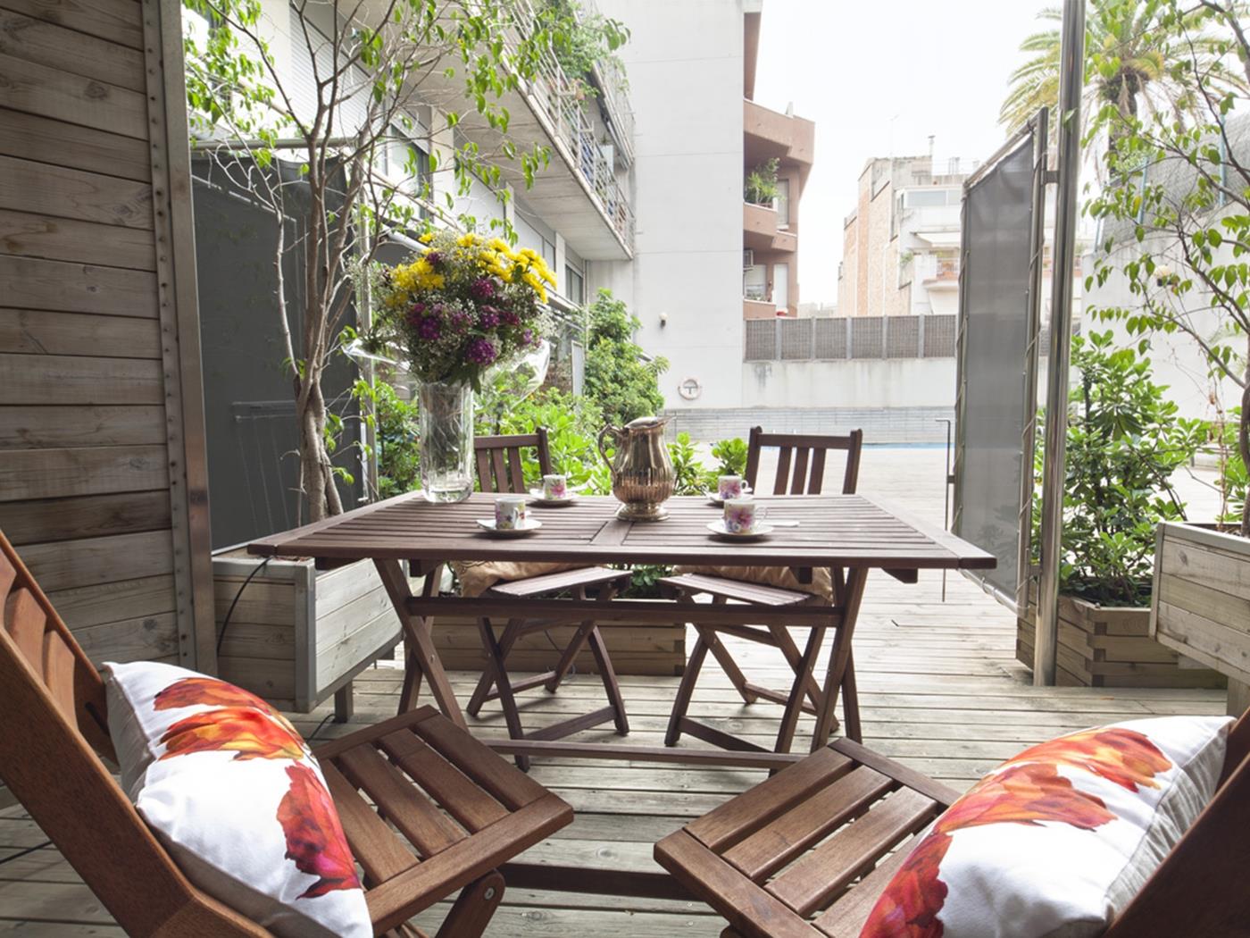 دوبلكس بالقرب من حديقة غويل مع حمام سباحة - My Space Barcelona شقة