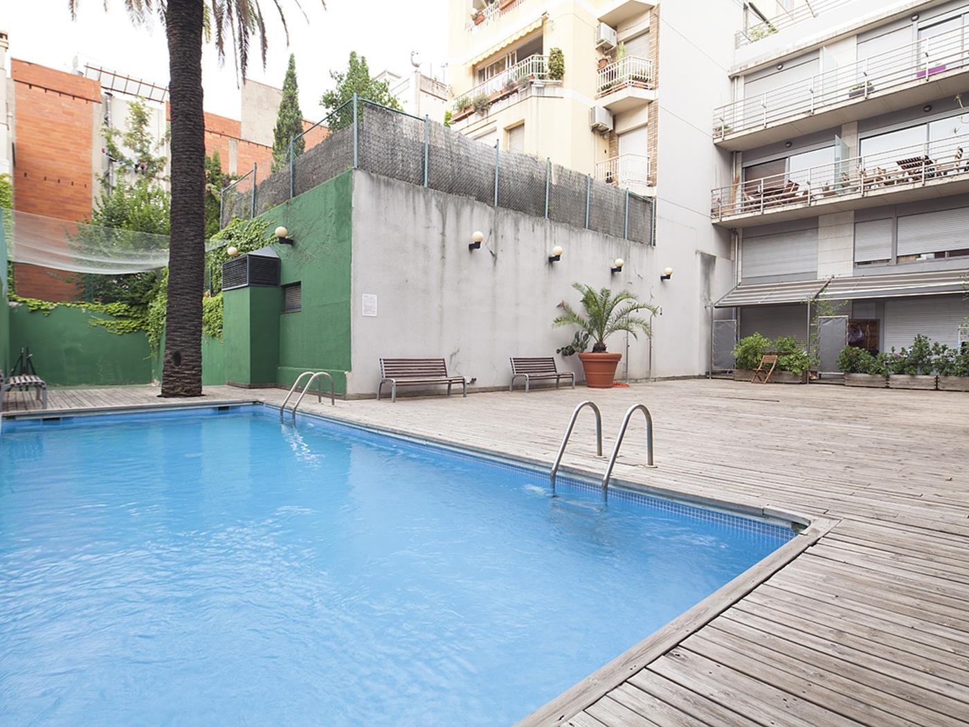 دوبلكس بالقرب من حديقة غويل مع حمام سباحة - My Space Barcelona شقة