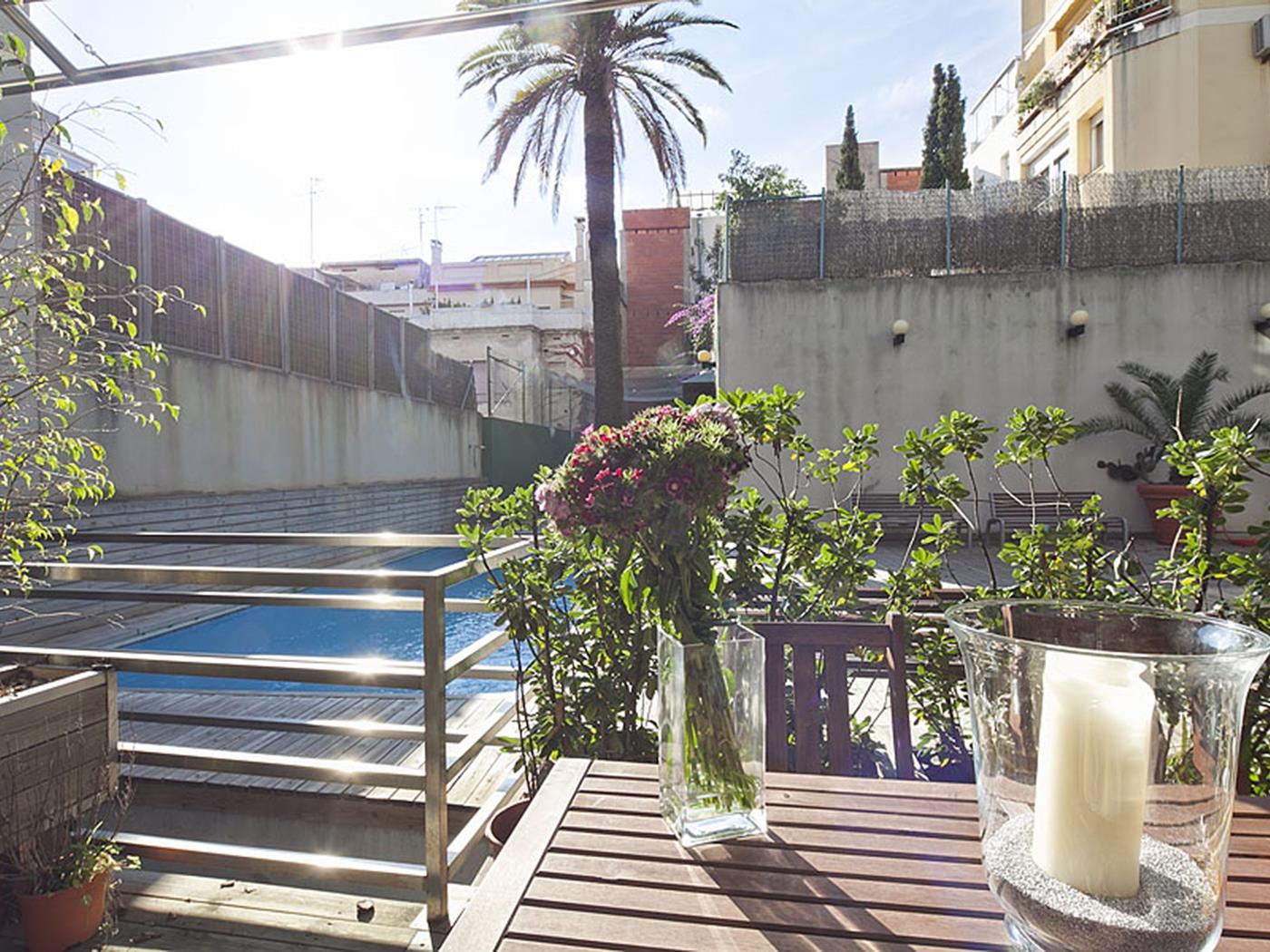 دوبلكس شقة للإيجار في برشلونة مع بركة سباحة - My Space Barcelona شقة