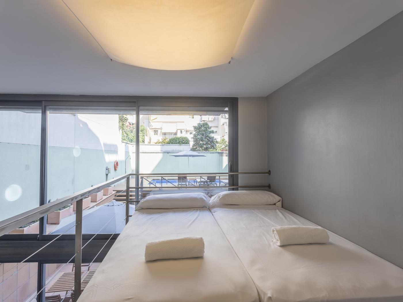 تراس وبركة شقة بالقرب من مركز برشلونة - My Space Barcelona شقة