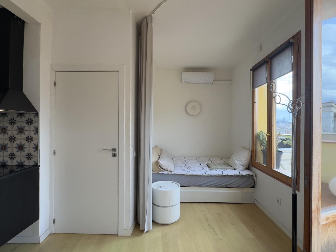 شقة دوبلكس مُجددة بغرفتين وشرفة في الحي القوطي - My Space Barcelona شقة