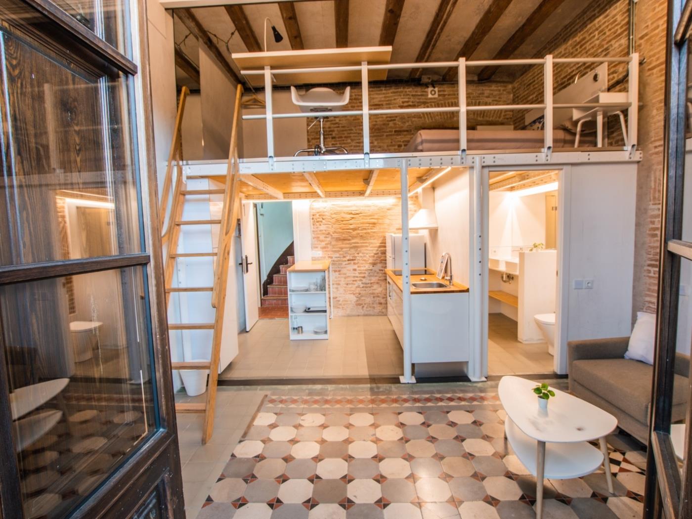 دوبلكس استوديو حديث مع تراس واسع في وسط المدينة - My Space Barcelona شقة